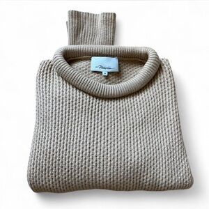 3.1 Phillip Lim Wool Knit Cropped Sweater Camel Brown